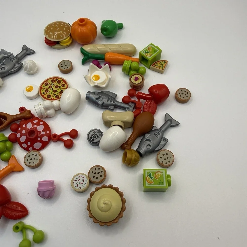 LEGO Piece Minifigs Friends Lego Food Accessories Lot of 50 pieces 006 - Picture 2 of 5